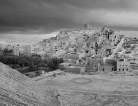 Lais Puzzle - Ksar von Ait Ben Hadu, Marokko in schwarz weiß - 1.000 Teile