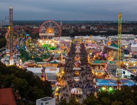 Lais Puzzle - Blick auf das Oktoberfest in München bei Nacht - 1.000 Teile