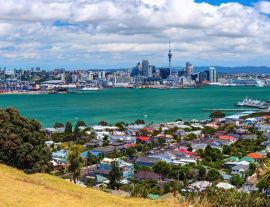 Lais Puzzle - Auckland City Downtown vom Borough of Devonport Peak aus - 1.000 Teile
