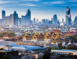 Lais Puzzle - Sonnenaufgang mit Grand Palace in Bangkok, Thailand - 1.000 Teile
