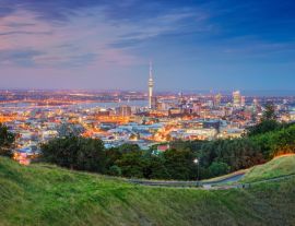 Lais Puzzle - Auckland. Stadtbild von Auckland Skyline, Neuseeland von Mt. Eden bei Sonnenuntergang aufgenommen - 1.000 Teile