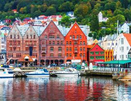 Lais Puzzle - Szenerie von Bergen, Norwegen - 1.000 Teile