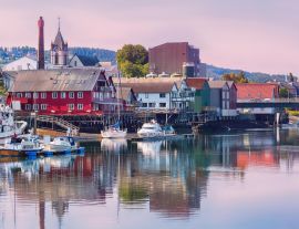 Lais Puzzle - Kleinstadt Levanger, Norwegen - 1.000 Teile