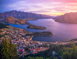 Lais Puzzle - Queenstown in der Innenstadt bei Sonnenuntergang, Südinsel, Neuseeland - 1.000 Teile