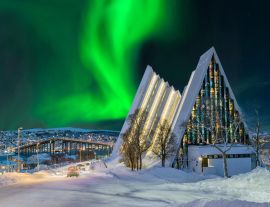 Lais Puzzle - Norwegen Tromso Eismeerkathedrale Nordlicht - 1.000 Teile