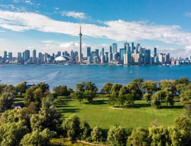 Lais Puzzle - Toronto, Ontario, Kanada, Luftaufnahme der Skyline von Toronto und des Ontariosees - 1.000 Teile