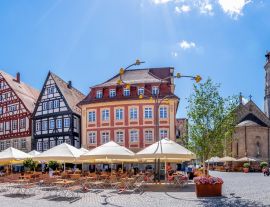 Lais Puzzle - Panorama, Marktplatz, Schwäbisch Gmünd, Baden-Württemberg, Deutschland - 1.000 Teile