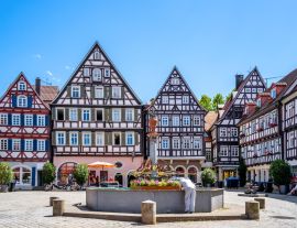 Lais Puzzle - Oberer Marktplatz, Schorndorf, Baden-Württemberg, Deutschland - 1.000 Teile