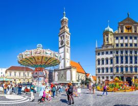 Lais Puzzle - Perlachturm und Rathaus, Augsburg, Bayern, Deutschland - 1.000 Teile