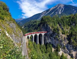 Lais Puzzle - Landwasserviadukt in Fillisur an einem schönen Sommertag, Graubünden, Schweiz - 1.000 Teile