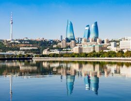 Lais Puzzle - Skyline der Stadt Baku in Aserbaidschan - 1.000 Teile