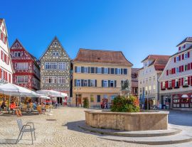 Lais Puzzle - Marktplatz, Vaihingen an der Enz, Baden-Württemberg, Deutschland - 1.000 Teile