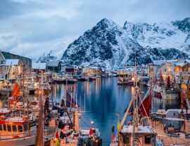 Lais Puzzle - Henningsvaer Hafen in der Inselgruppe der Lofoten, Norwegen - 1.000 Teile