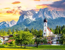 Lais Puzzle - Kirche in Grainau, Bayern, Deutschland - 1.000 Teile