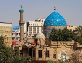 Lais Puzzle - Schöne türkisfarbene Moschee in Bagdad Irak - 1.000 Teile