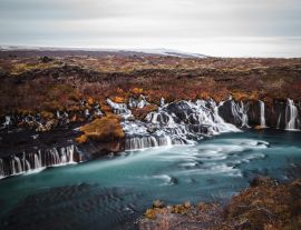 Lais Puzzle - Hraunfossar Wasserfälle - Island - Borgarfjörður - 1.000 Teile