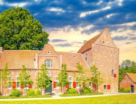 Lais Puzzle - Steinhaus, Bunderhee, Bunde, Ostfriesland, Deutschland - 1.000 Teile