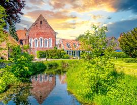 Lais Puzzle - Altstadt, Loquard, Krummhörn, Deutschland - 1.000 Teile