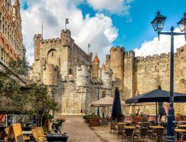 Lais Puzzle - Blick auf Burg Gravensteen in Gent/Flandern - 1.000 Teile