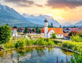 Lais Puzzle - Wallgau, Bayern, Deutschland - 1.000 Teile