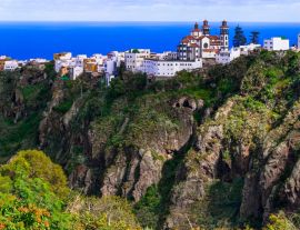 Lais Puzzle - Bergdorf Moya über Felsen - Gran Canaria - 1.000 Teile