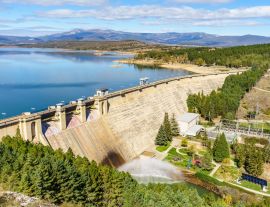 Lais Puzzle - Staudamm und Wasserkraftwerk in der Gemeinde Embalse de Aguilar de Campoo - 1.000 Teile