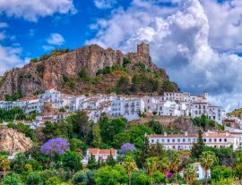 Lais Puzzle - Panoramablick auf Zahara de la Sierra, eines der berühmten weißen Dörfer in der Provinz Cadiz in Spanien - 1.000 Teile