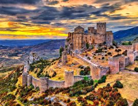 Lais Puzzle - Schloss Loarre bei Sonnenuntergang. Provinz Huesca - Aragon, Spanien - 1.000 Teile