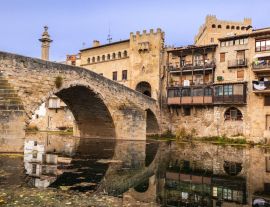 Lais Puzzle - Römische Brücke aus Stein über den Fluss Matarraña, Valderrobres, Teruel, Spanien - 1.000 Teile