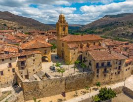 Lais Puzzle - Mirambel in Teruel, Pfarrkirche Santa Margarita, Spanien - 1.000 Teile