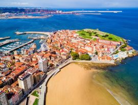 Lais Puzzle - Gijon-Meersicht im Zentrum von Gijon in Asturien, Spanien - 1.000 Teile