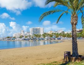 Lais Puzzle - Landschaft mit Sant Antoni de Portmany strand, Ibiza-Inseln, Spanien - 1.000 Teile