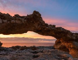 Lais Puzzle - Natürlicher Bogen von Portinatx bei Sonnenuntergang, Ibiza, Spanien - 1.000 Teile