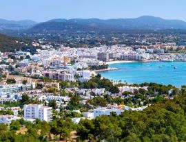 Lais Puzzle - Santa Eulalia Eularia des Riu Skyline Ibiza auf den Balearen - 1.000 Teile