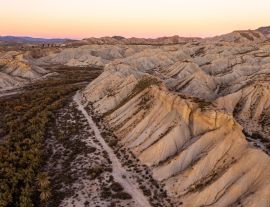 Lais Puzzle - Luftbild der Wüste Tabernas in Almeria Andalusien Spanien - 1.000 Teile