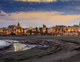 Lais Puzzle - Der Strand El Rompidillo liegt in der Gemeinde Rota in Cadiz - 1.000 Teile