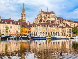 Lais Puzzle - Auxerre mit dem Fluss Yonne, Burgund, Frankreich - 1.000 Teile