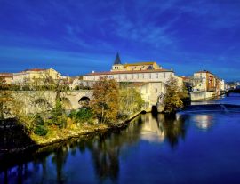 Lais Puzzle - Bischofsgarten und Fluss Agout Castres-Tarn-Frankreich - 1.000 Teile
