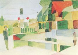 Lais Puzzle - August Macke - An der Schiffslände - 1.000 Teile